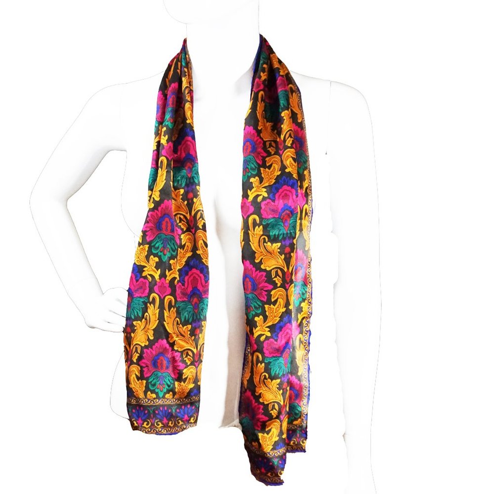 Liz Claiborne 100% Silk Scarf | Head Wrap |
